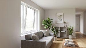 Living room with tilted window 2K